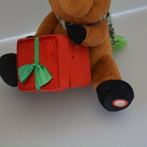 Gemmy Reindeer Christmas Musical Lights Plush Toy - Picture 4 of 10